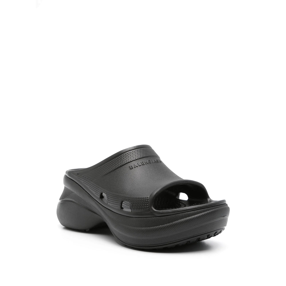 Balenciaga Black Flip-Flops & Slides Women