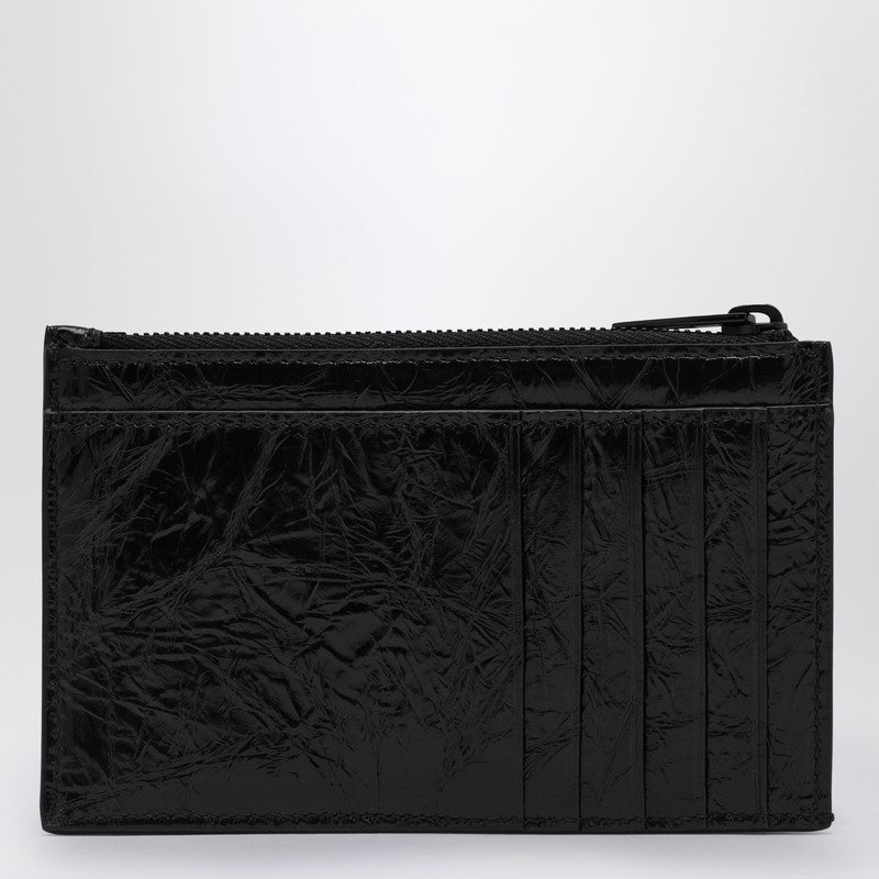 Balenciaga Card Case With Coin Purse Black Women