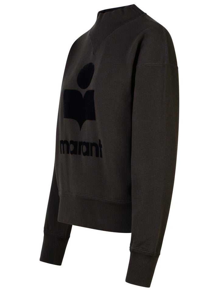 Isabel Marant Etoile 'Moby' Black Cotton Blend Sweatshirt Women