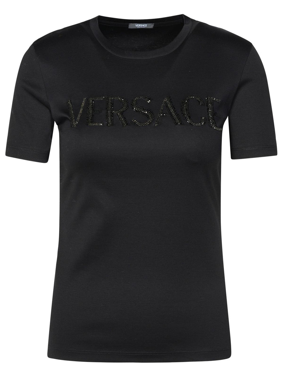 Versace Black Cotton T-Shirt Women