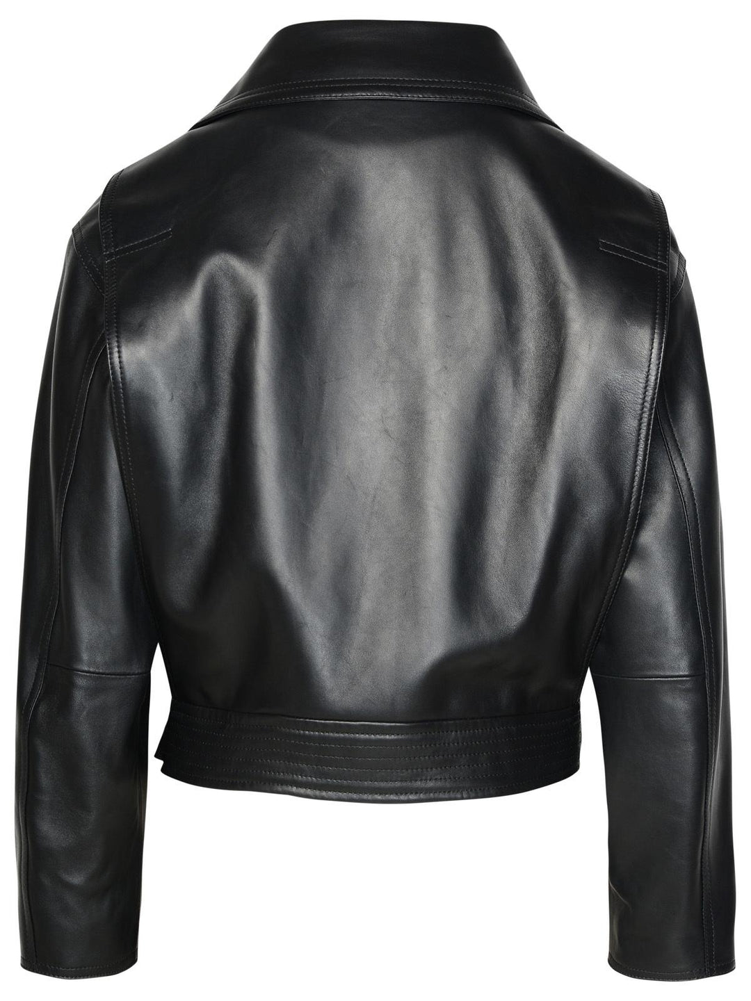 Versace Black Lambskin Jacket Women