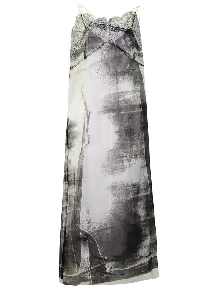 Maison Margiela 'Freeze-Frame' Multicoloured Silk Blend Dress Women