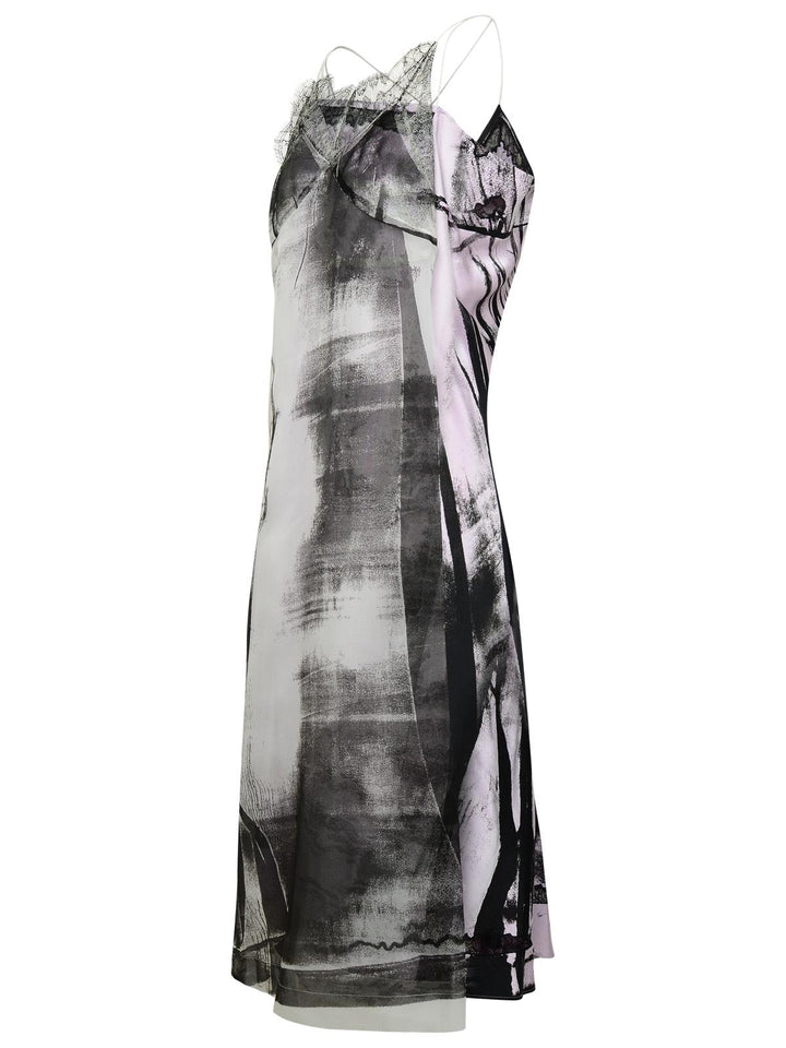 Maison Margiela 'Freeze-Frame' Multicoloured Silk Blend Dress Women