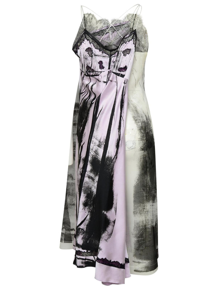 Maison Margiela 'Freeze-Frame' Multicoloured Silk Blend Dress Women