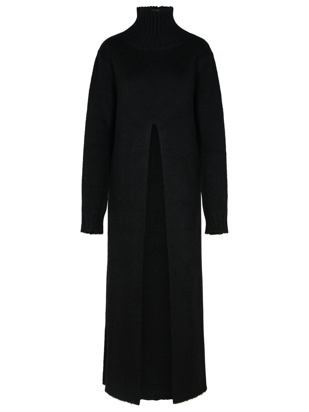 Jil Sander Black Alpaca Blend Dress Women