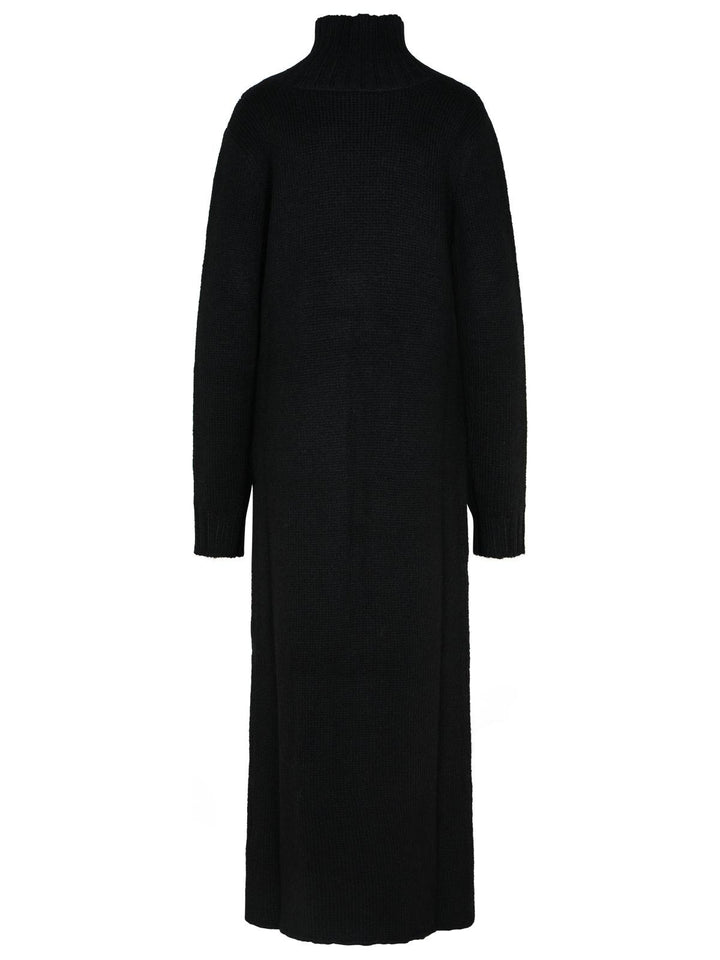 Jil Sander Black Alpaca Blend Dress Women
