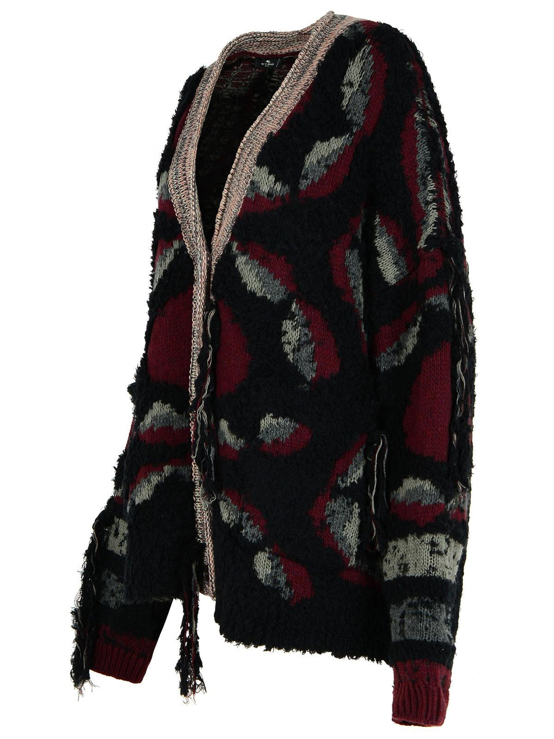 Etro Black Wool Cardigan Women