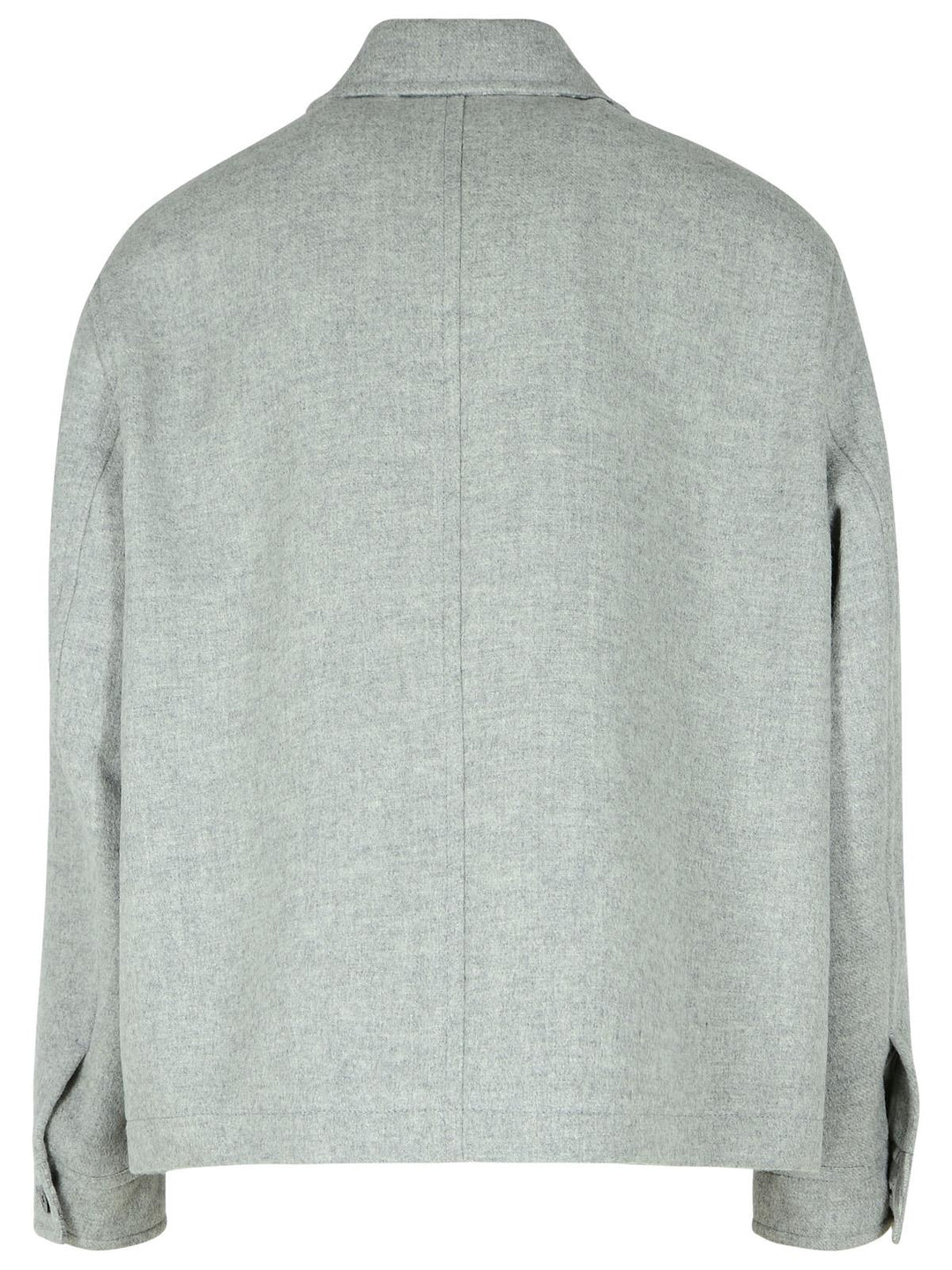 Versace Grey Wool Jacket Men