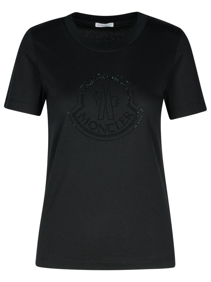 Moncler Black Cotton T-Shirt Women