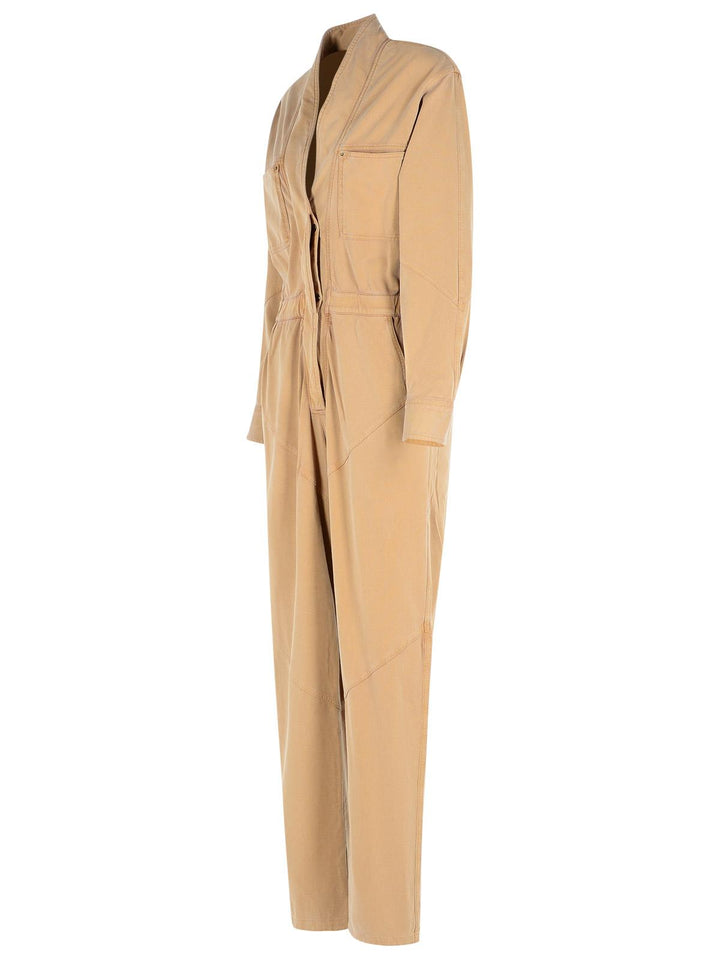 Isabel Marant Etoile 'Remady' Brown Cotton Jumpsuit Women
