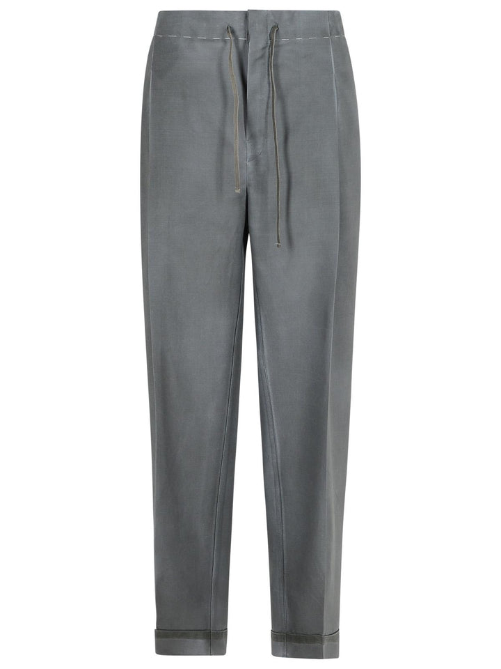 Maison Margiela Grey Mohair Blend Trousers Women