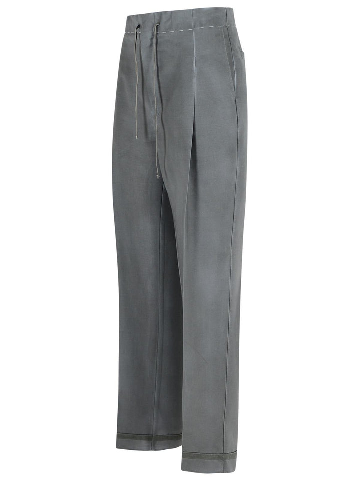 Maison Margiela Grey Mohair Blend Trousers Women