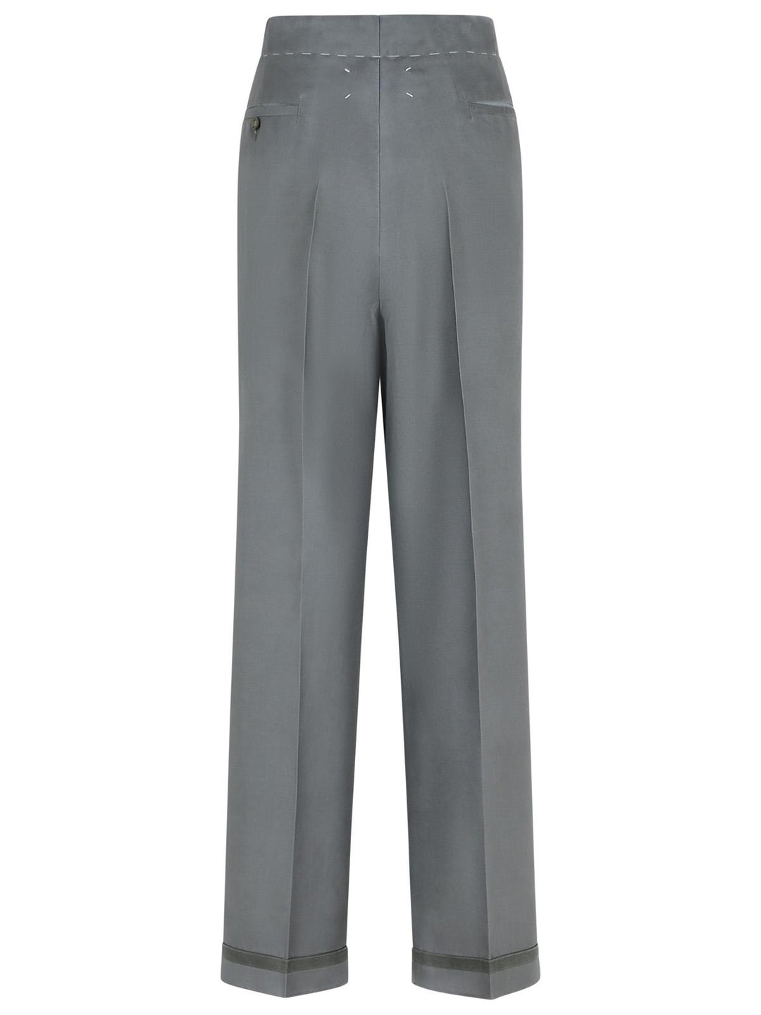 Maison Margiela Grey Mohair Blend Trousers Women