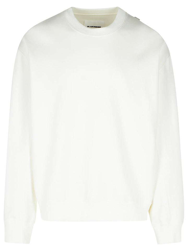 Jil Sander White Cotton Sweatshirt Men