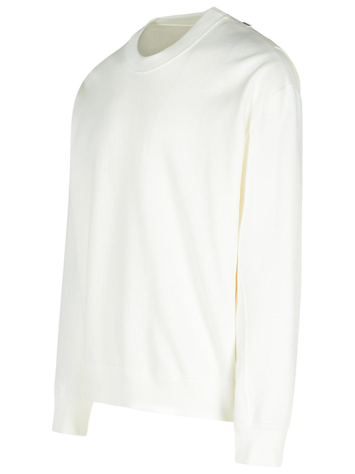 Jil Sander White Cotton Sweatshirt Men