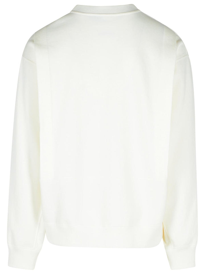 Jil Sander White Cotton Sweatshirt Men