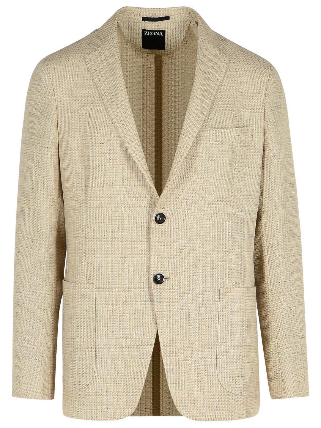 Zegna 'Drop 7' Beige Linen Blend Jacket Men