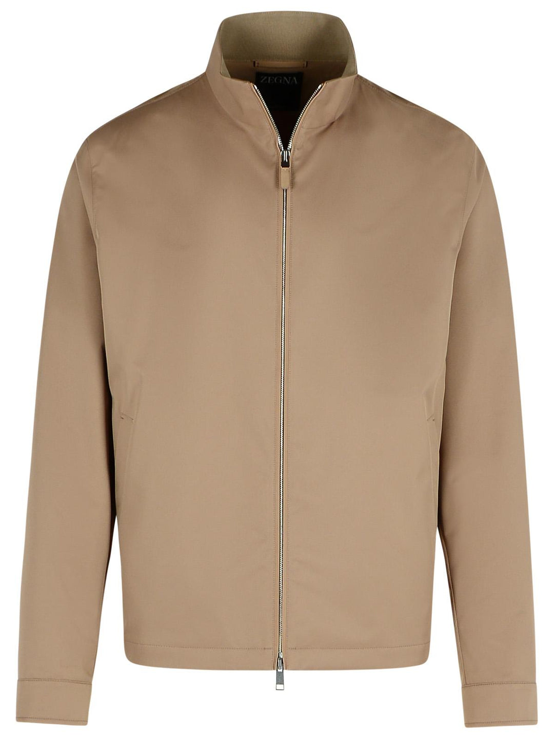 Zegna Beige Polyester Bomber Jacket Men