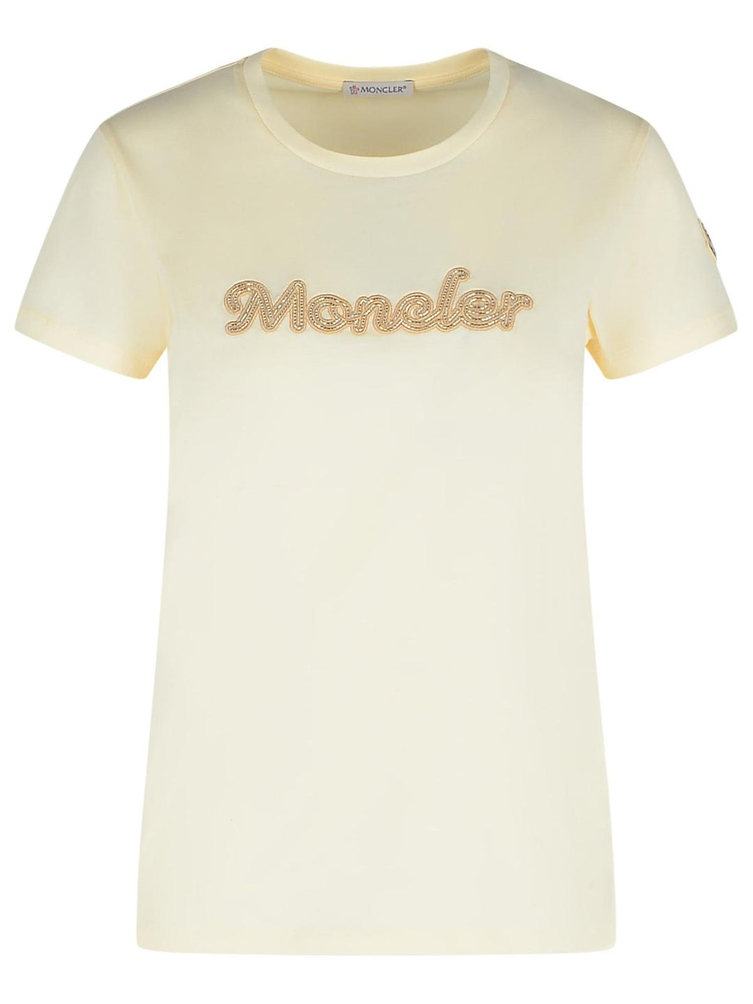 Moncler Cream Cotton T-Shirt Women