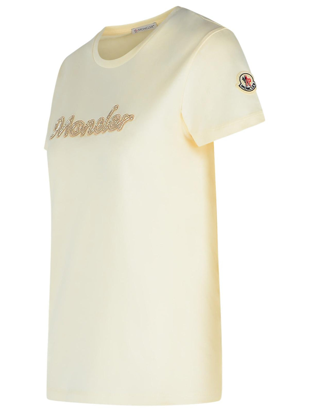 Moncler Cream Cotton T-Shirt Women