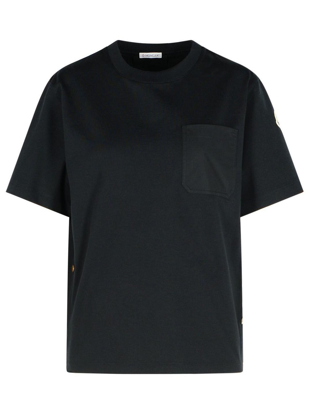 Moncler Black Cotton T-Shirt Women