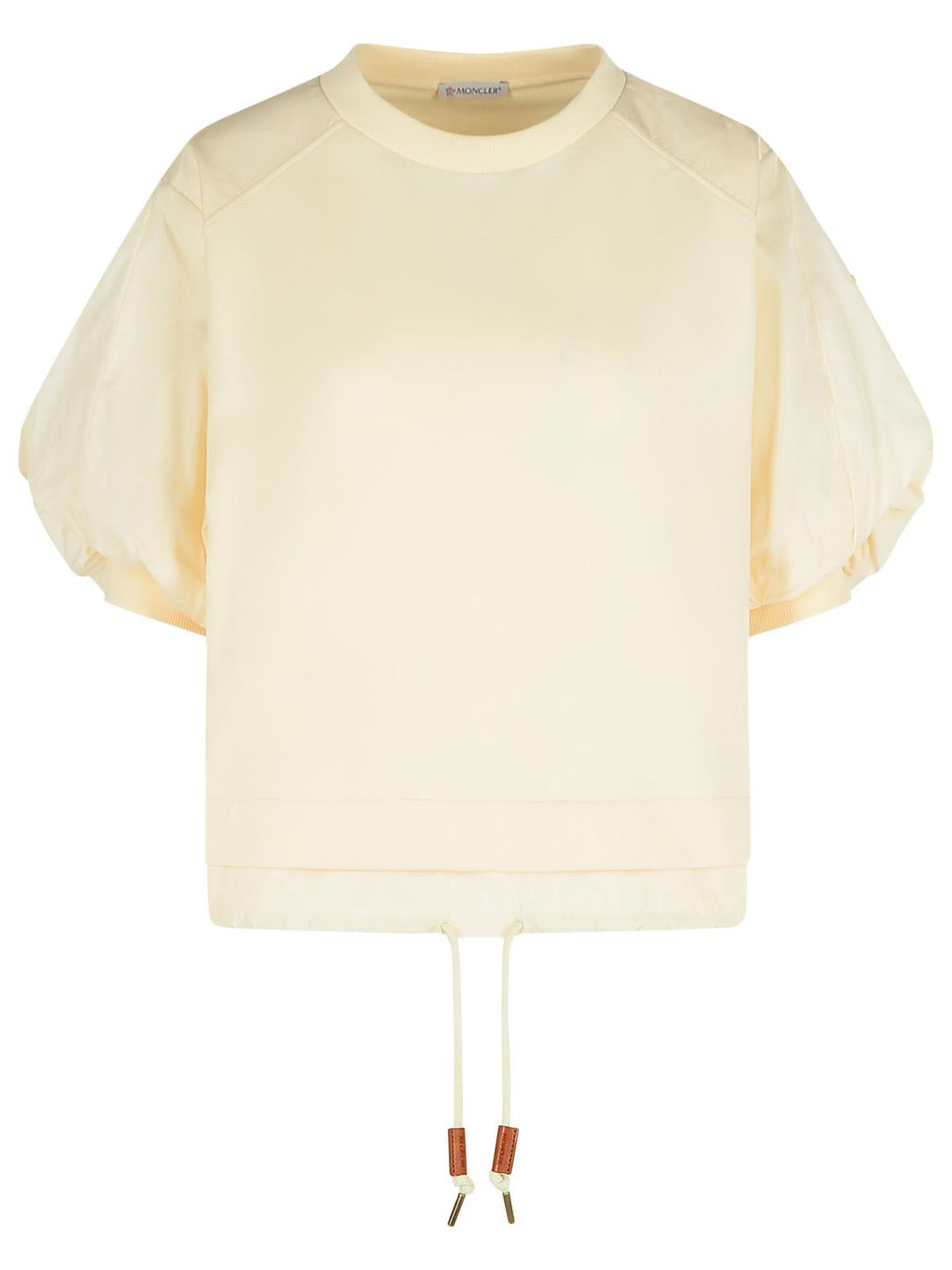 Moncler 'Over' Ivory Cotton T-Shirt Women