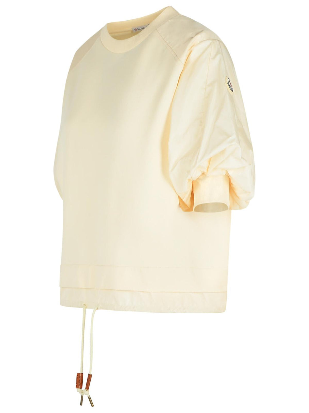 Moncler 'Over' Ivory Cotton T-Shirt Women