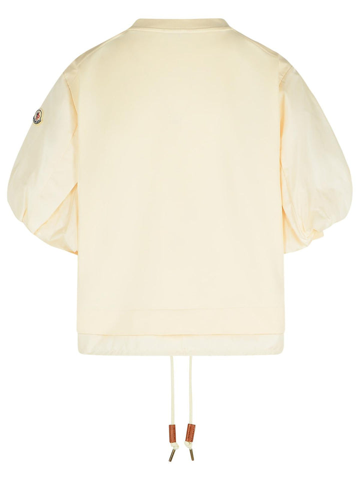 Moncler 'Over' Ivory Cotton T-Shirt Women