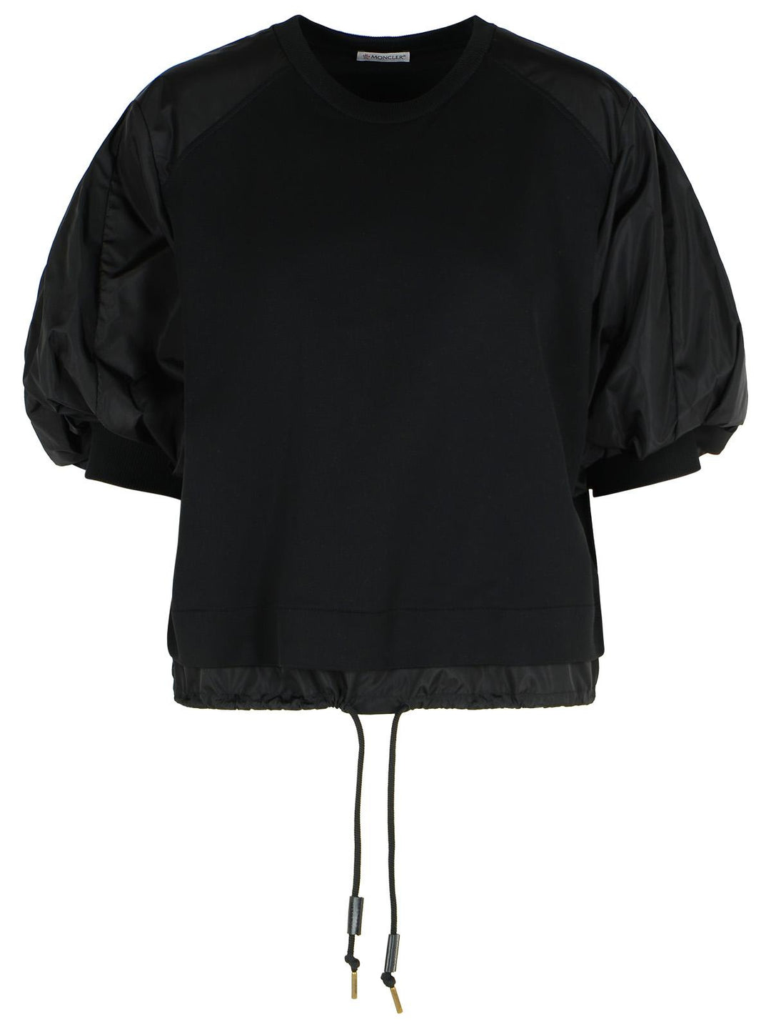 Moncler 'Over' Black Cotton T-Shirt Women