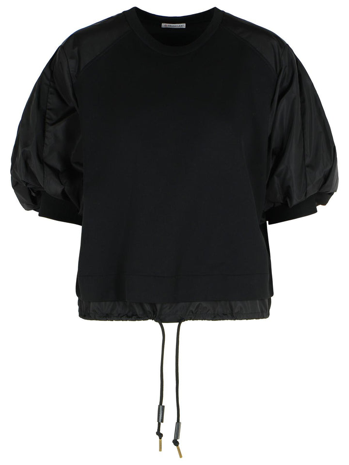 Moncler 'Over' Black Cotton T-Shirt Women