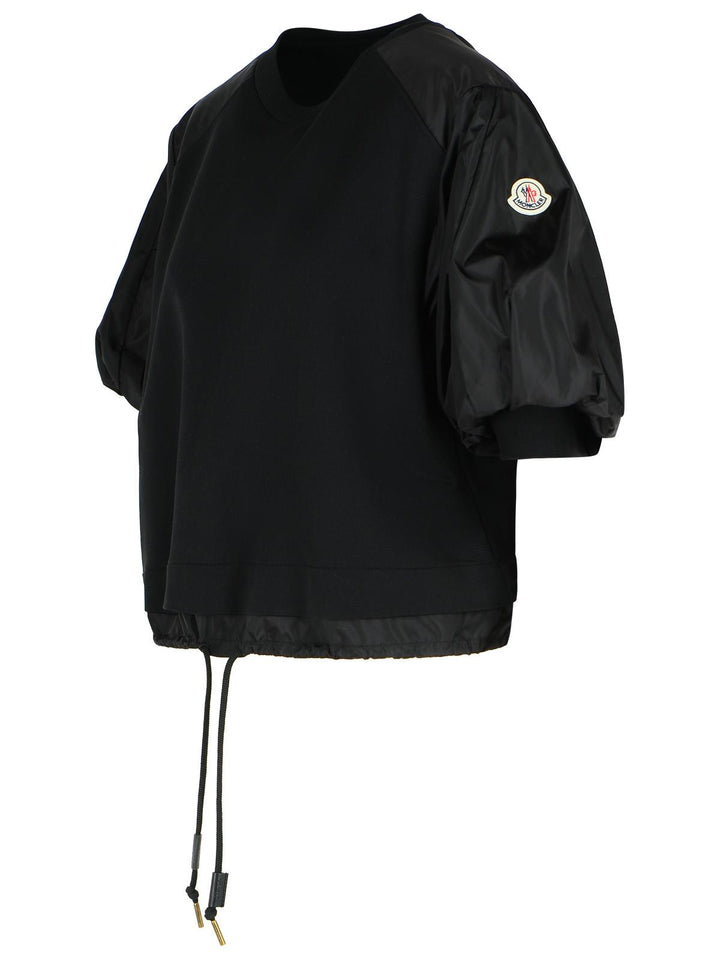 Moncler 'Over' Black Cotton T-Shirt Women