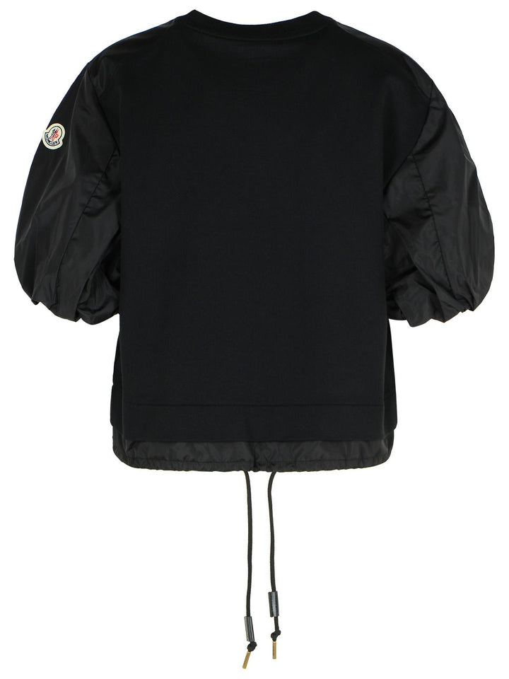 Moncler 'Over' Black Cotton T-Shirt Women