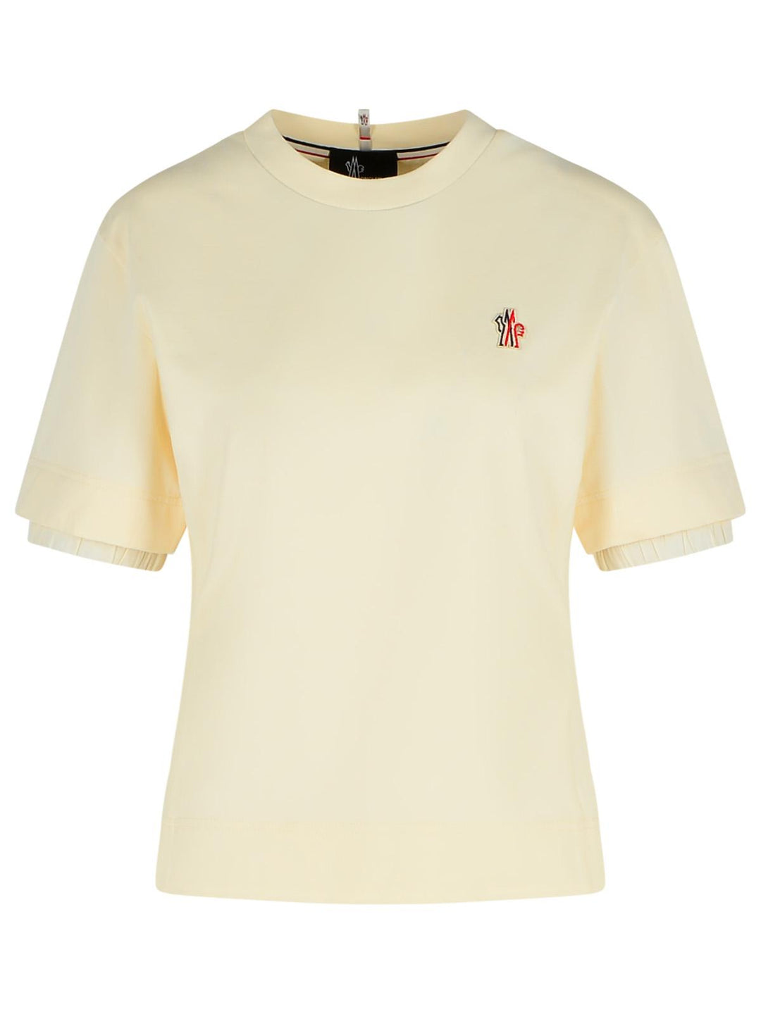 Moncler Grenoble Ivory Cotton T-Shirt Women