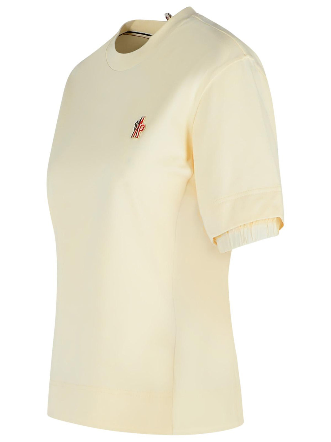 Moncler Grenoble Ivory Cotton T-Shirt Women