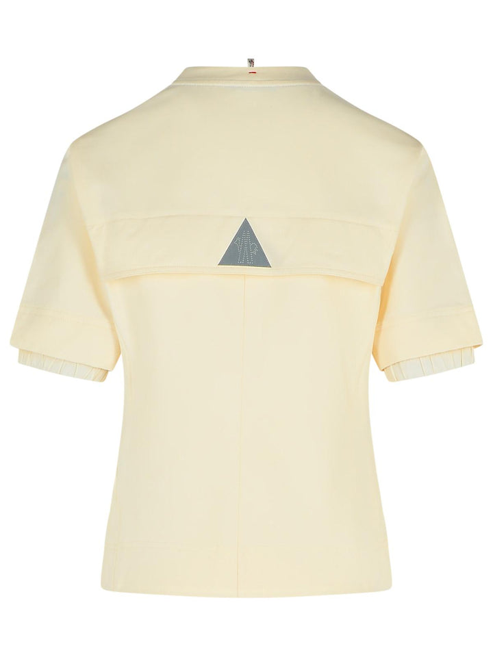 Moncler Grenoble Ivory Cotton T-Shirt Women