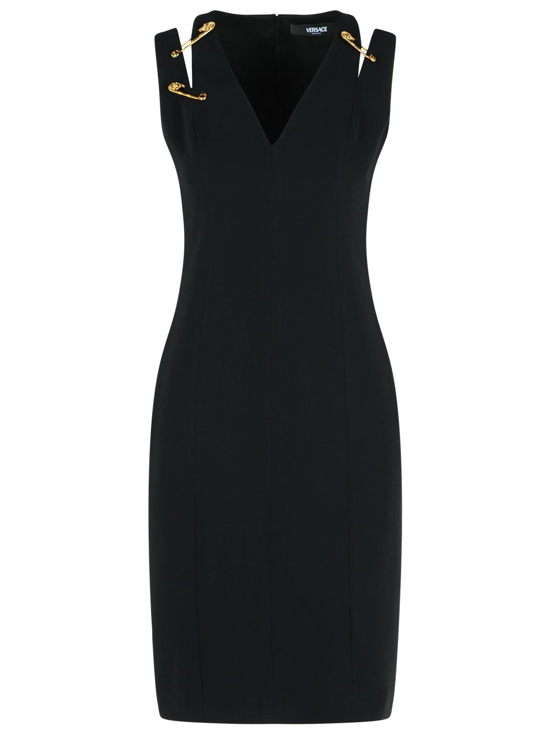 Versace Black Viscose Blend Dress Women