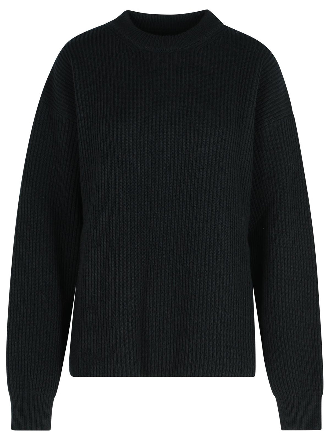 Jil Sander Black Wool Crew Neck Sweater Women