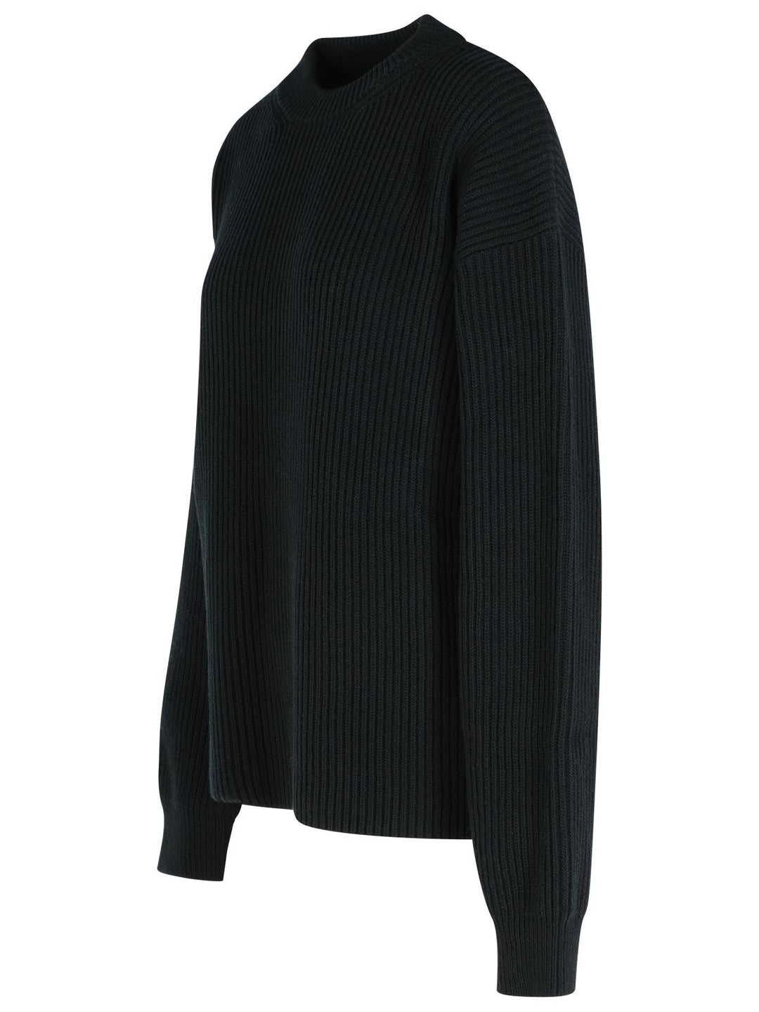 Jil Sander Black Wool Crew Neck Sweater Women