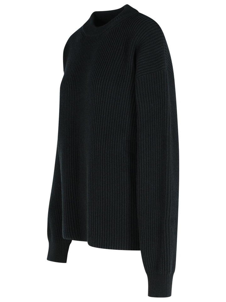 Jil Sander Black Wool Crew Neck Sweater Women