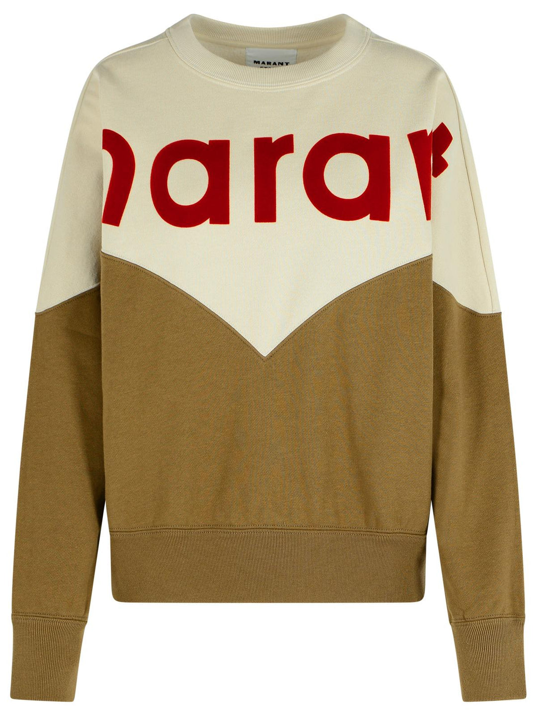 Isabel Marant Etoile 'Khaki Houston' Dark Cotton Blend Sweatshirt Women