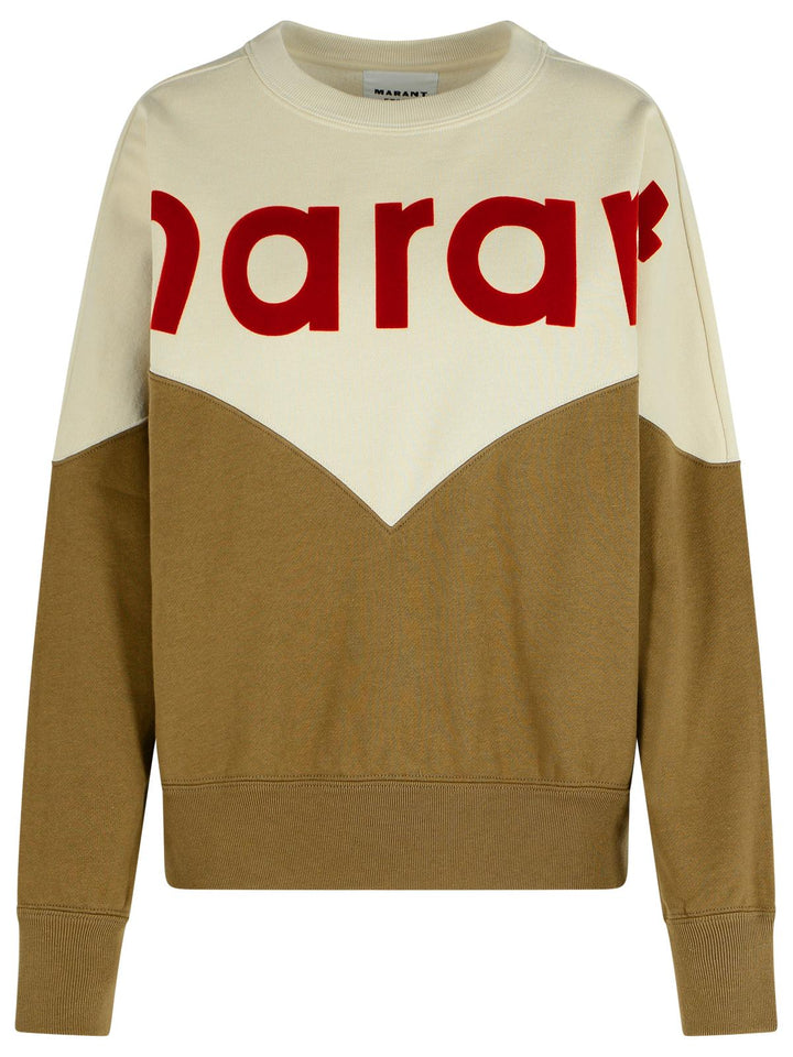 Isabel Marant Etoile 'Khaki Houston' Dark Cotton Blend Sweatshirt Women
