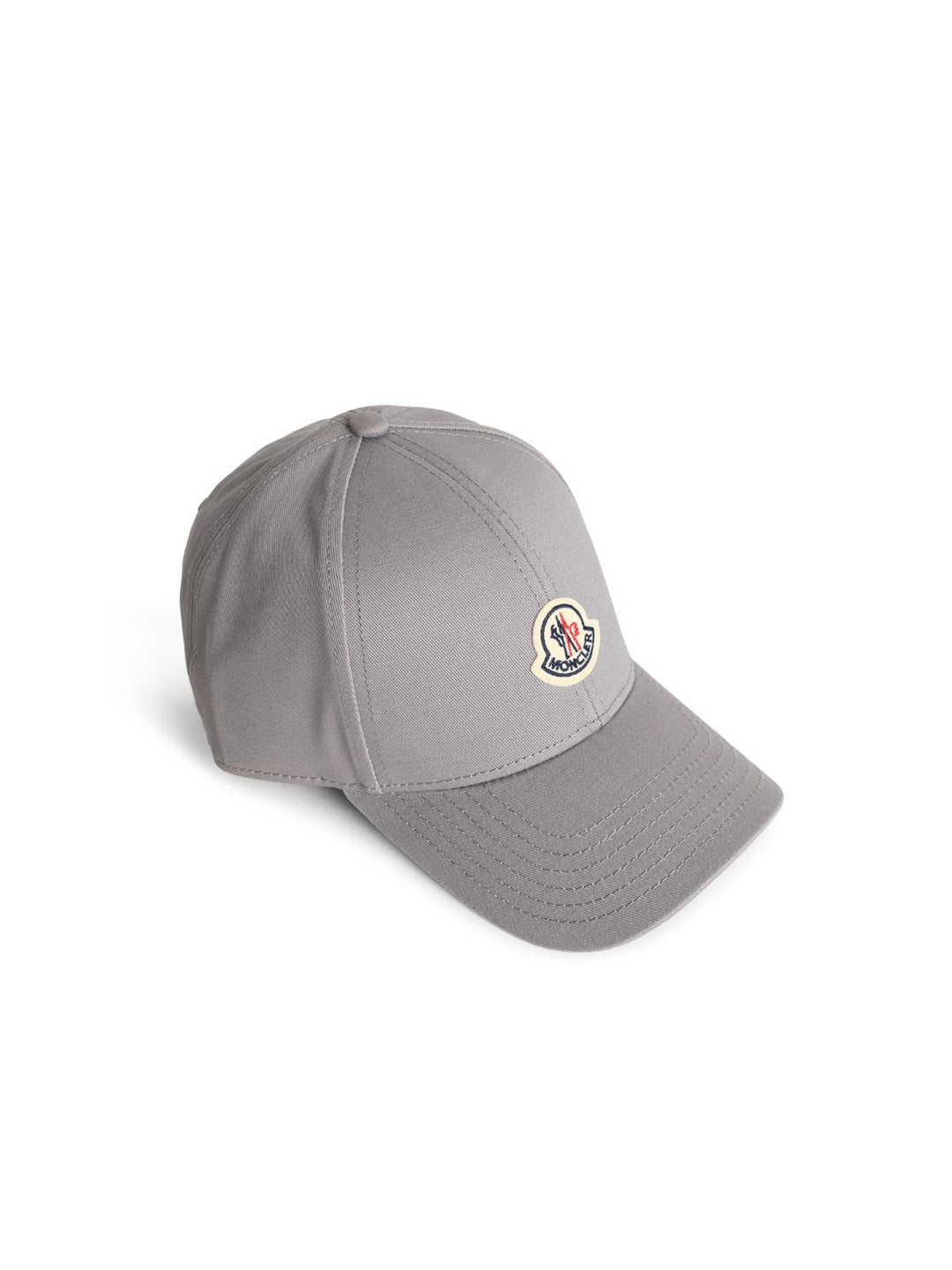 Moncler Grey Cotton Baseball Cap Men