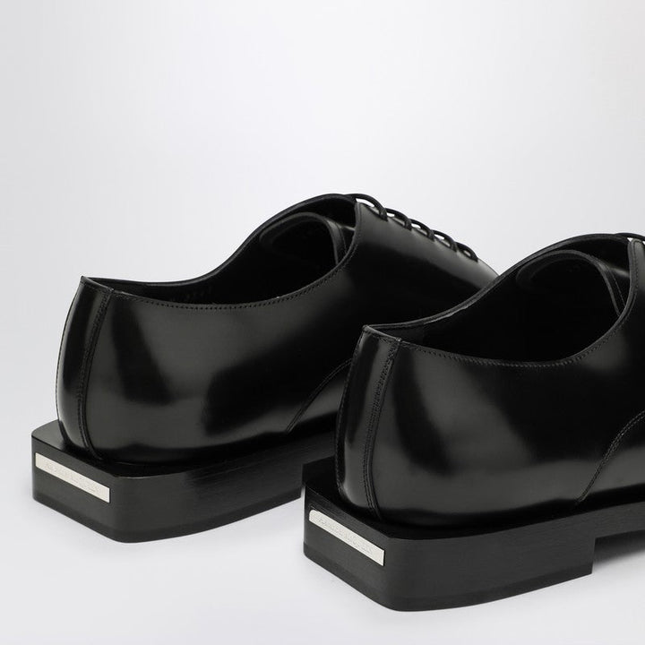 Alexander Mcqueen Black Leather Lace-Up Men
