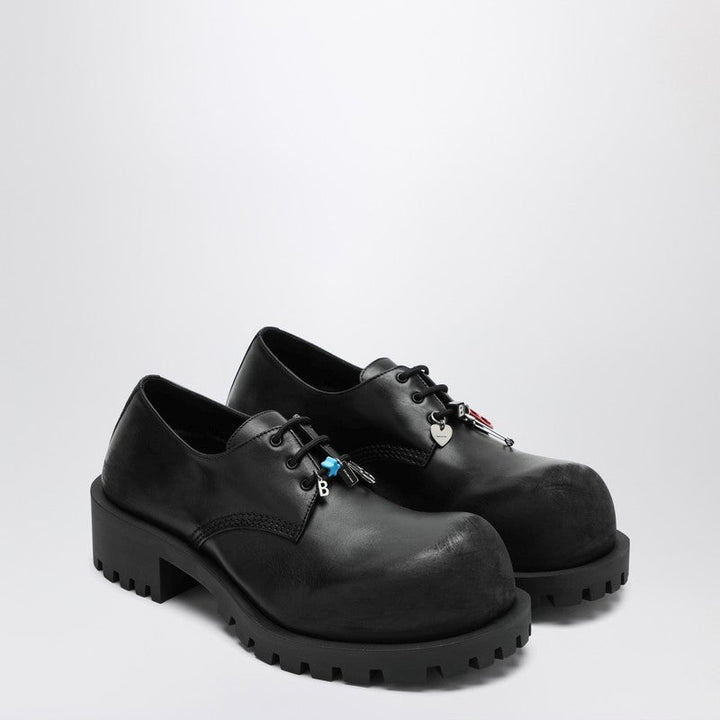Balenciaga Black Leather Derby Hummer Men