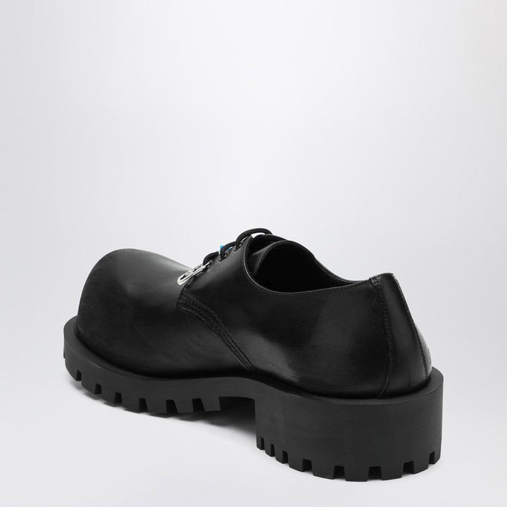 Balenciaga Black Leather Derby Hummer Men