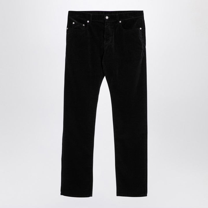 Saint Laurent Black Corduroy Slim Trousers Men