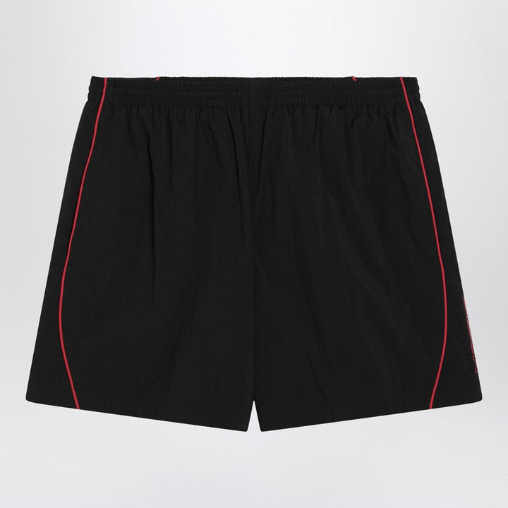 Balenciaga Black Technical Fabric Short With Logo Men