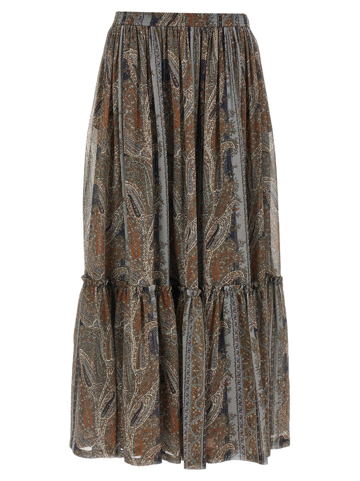 Saint Laurent Women Paisley Skirt