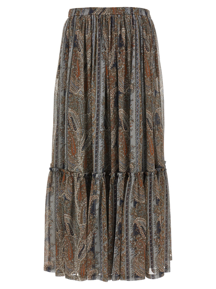 Saint Laurent Women Paisley Skirt