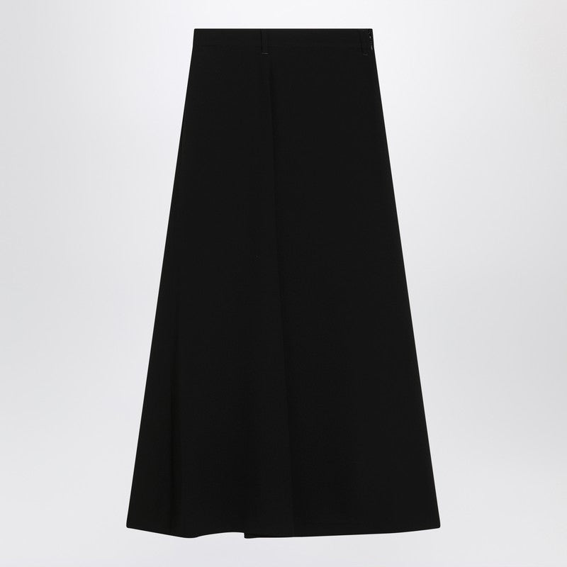 Balenciaga Draped Black Skirt In Crêpe Women